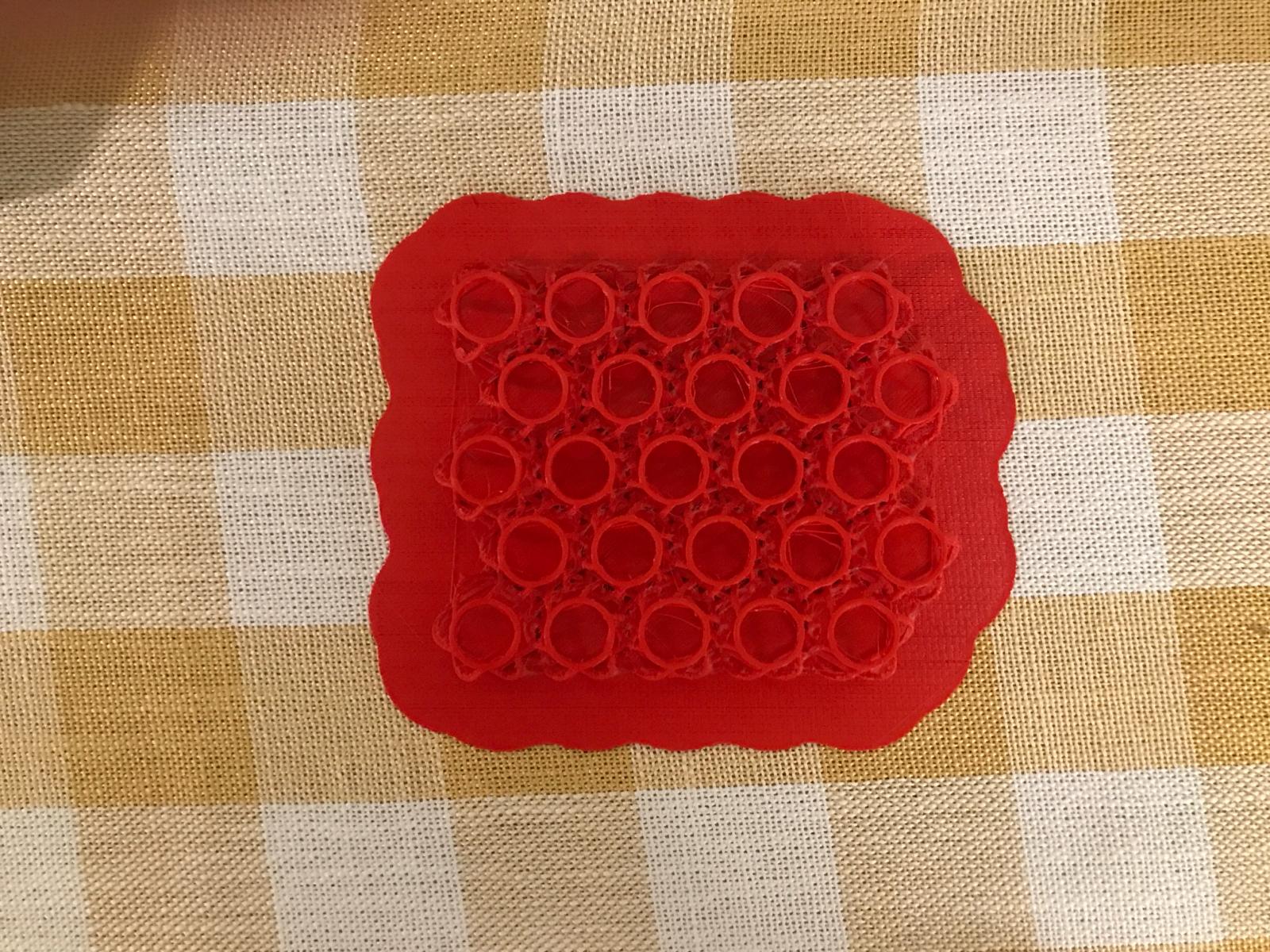 Printed lattice top view